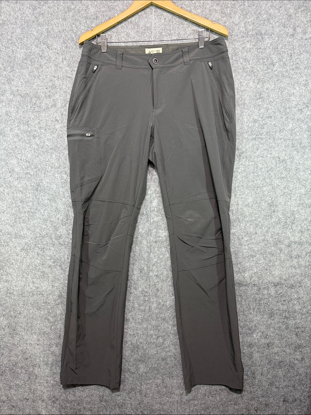 Ultimate Terrain Pants - Womens 12 - Gray Pockets Hiking Walking Outdoor Camping